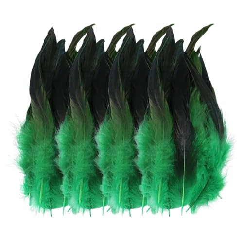 HDGSAFD 200 Stücke Federn, Handgefertigte Kunstdekoration Von Hühnerfedern, DIY Craft Feather Accessoires, Maskenkopfschmuck Federdekoration, Kreative Weiche Federn.