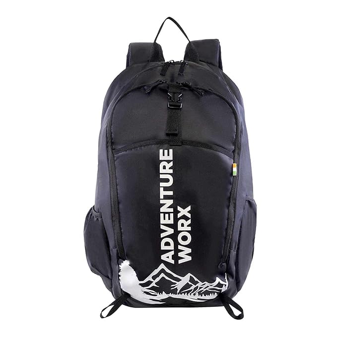 Adventure Worx Elara 32L Backpack | Laptop bag for men | Backpacks for college | Casual backpack for travel | School bags for Kids | Shoulder bag for men | Stylish Sports Daypack | Available in Black