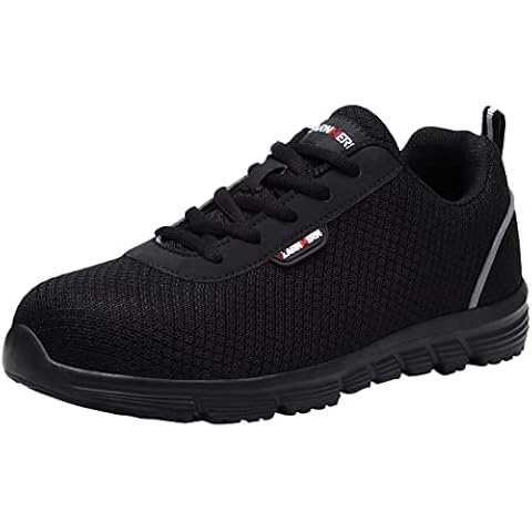 Zapatos de Seguridad Mujer LARNMERN L8038W S1 SRC Cover