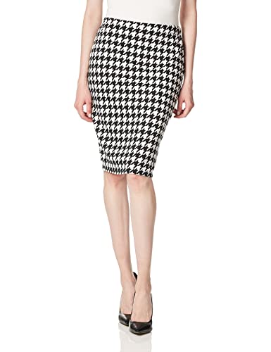 Star Vixen Women's Petite Below-Knee Pencil Skirt with Back Slit