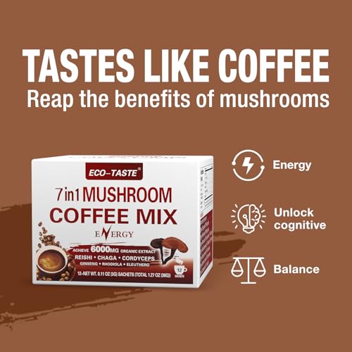 ECO-TASTE 7-in-1 Mushroom Coffee Mix
