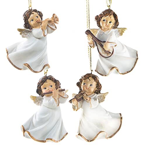 Logbuch-Verlag 4 Engel zum Aufhängen Baumschmuck Weihnachten...