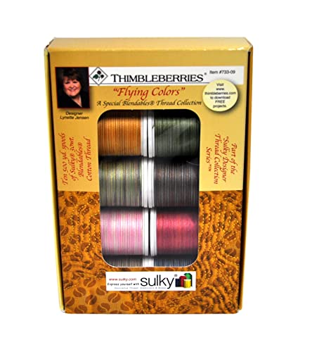 Set de 10 hilos Sulky 30wt mezcla Lynette Jensen miniatura 1