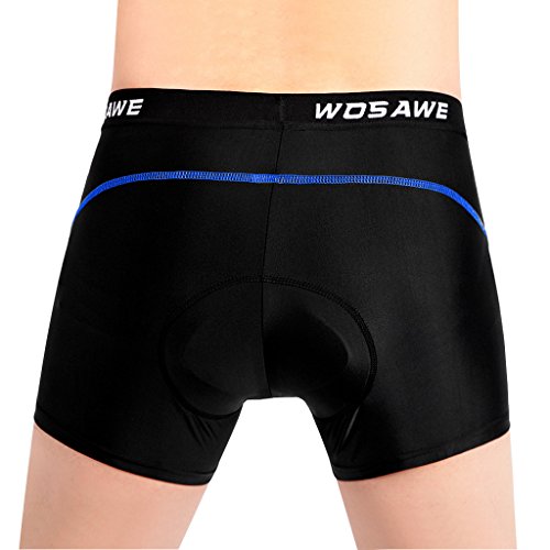 LEIPUPA Homens E Mulheres Shorts de Ciclismo Calças Confortáveis ​​Shorts de Bicicleta Gel Blue Line