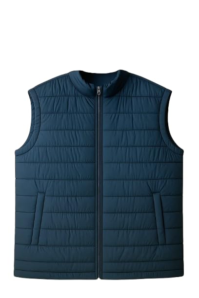 yoonikk Quilted Puffer Vest, Full-Zip Winter Outerwear-picture-26