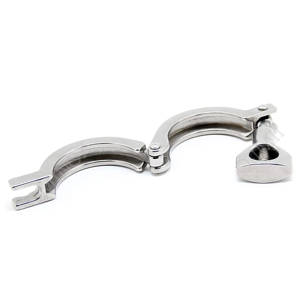 Zaciski sanitarne 304SS Tri Clamp z pojedynczym sworzniem i uszczelką silikonową do użytku domowego i przetwórstwa spożywczego(167mm)