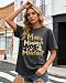 Mom Manager Birthday Shirt for Women - Funny Mama Family Clothes Mothers Day Graphic Outfit Tee Tops B Grey