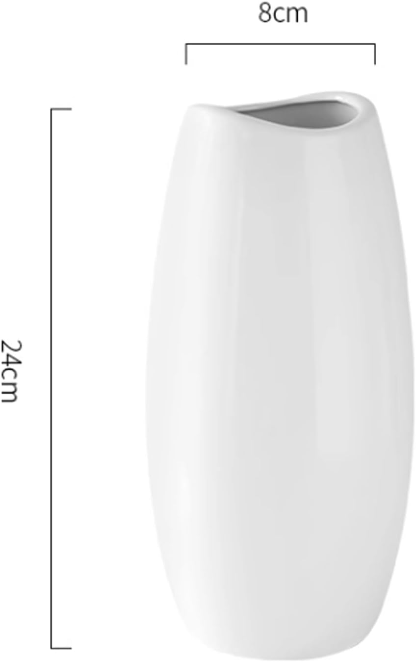 Vase Simple and Luxurious Vase Ceramic Water Raised Flowers Living Room Dining Table Foyer Coffee Table Decoration Flower Arrangement and Ornaments Suitable for dining and living room home decoratio(G