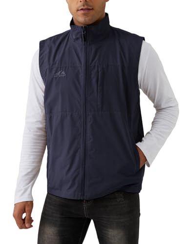 Image of Gihuo Men's Fishing Vest Utility Vest Casual Outdoor Quick Dry Safari Travel Golf Vest Work Vest
