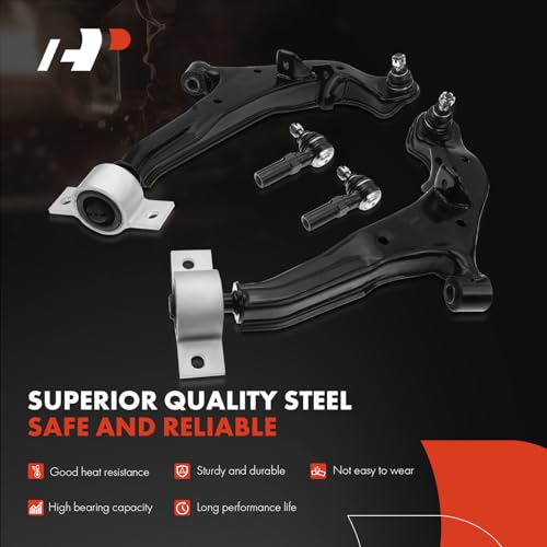 A-Premium Set of 8, Front Lower Control Arm, Sway Bar Link, Inner Outer Tie Rod End, Compatible with Nissan Maxima 2000-2003, Infiniti I30 2000-2001, I35 2002-2004 - Image 5