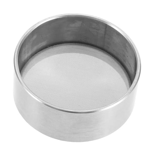 PRETYZOOM 5cm Stainless Steel Sieve Strainer Fine Mesh Lab Sieve for Gardening Research