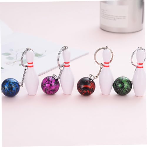 Porte-clés de bowling par 12, parfaits comme petits cadeaux invités pour anniversaires - 4