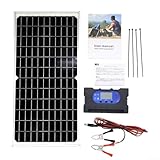 Photo Gallery yuanpgky pannello solare monocristallino da 17 w con regolatore di carica, impermeabile 5 v/12 v/18 v, uscita multi-tensione per ricarica della batteria e alimentazione del dispositivo (30 a) Photo Gallery yuanpgky pannello solare monocristallino da 17 w con regolatore di carica, impermeabile 5 v/12 v/18 v, uscita multi-tensione per ricarica della batteria e alimentazione del dispositivo (30 a)