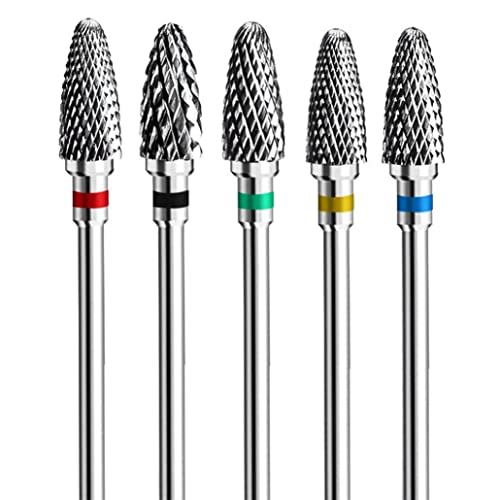Set de Brocas para Uñas Acrílicas de Tungsteno 5 pzas miniatura 1