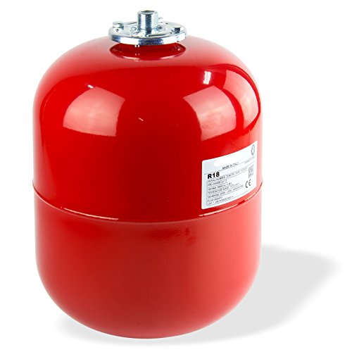 Preisvergleich Produktbild Stabilo-Sanitaer Ausdehnungsgefäß 12L 12 Liter Ausgleichsbehälter rot Heizung Druckausdehnungsgefäß Ausdehnbehälter für geschlossene Heizungsanlagen geeignet