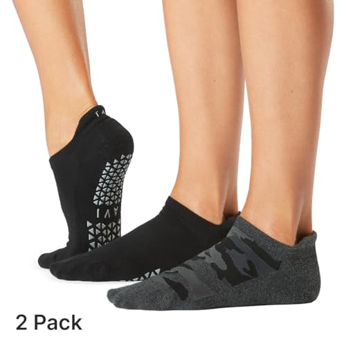 Image of TAVI Savvy Grip Socks - Pilates Socks for Women with Non-Slip Grips, Heel Tab and Arch Support, Wear for Yoga, Barre, Dance