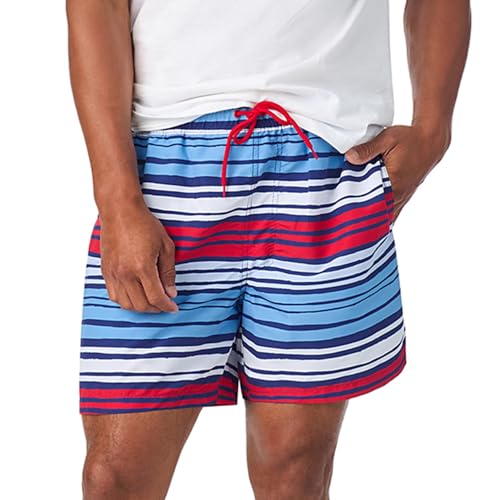 Image of Saint Eve Mens Swim Trunks 6 Inch Inseam Quick Dry Beach Shorts with Mesh Liner Dad and Me Matching