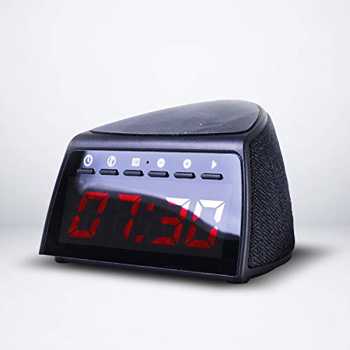 Ihip 5W Qi Wireless Charging Alarm Clock Bluetooth Speaker With Fm Radio For Iphone X Iphone 8/Plus, Samsung Galaxy Note 8/ S8/ Plus, S7 Qi-Enabled Device #TOP1