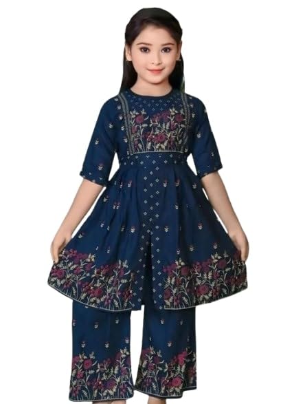 Graceful Blooms Girls? Kurta Pant Ensemble - Review, Price and Buying Guide