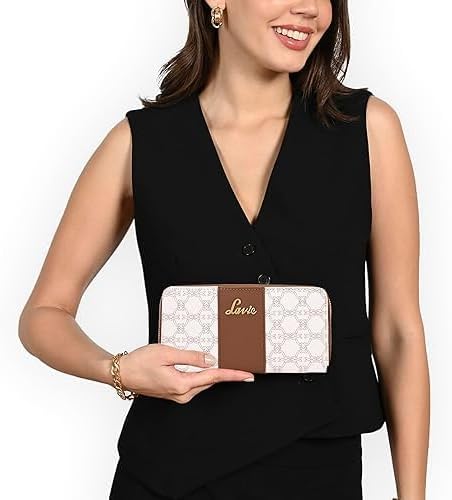 MONO Signature Zip Around Wallet for Women – Elegant Compact Purse with Card Slots & Cash Organizer – Everyday Luxury Wallet