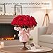 Auihiay 14PCS Red Roses Artificial Flowers, Fake Red Roses Bouquet with Long Stems for Romantic Valentine's Day, Anniversary, Wedding & Home Decoration