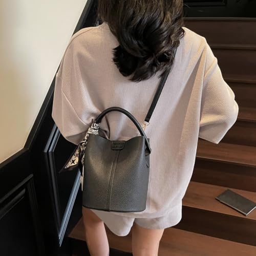 PU Leather Bucket Bag for Women with Inner Pocket Crossbody Bag Mini Shoulder Messenger Bag for Work & Daily Use4
