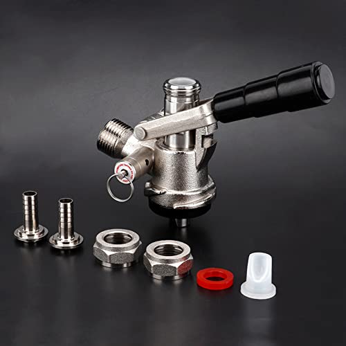 Cocoarm Bierspender, Kegverschluss Zapfkopf G5/8 Gewinde S-Typ Fassbier-Spender Korb Keg Zapfkopf mit 6 Armaturen Brauen Fassbier Fasshähne Bierzapfhahn für Bars Restaurants Familienfeiern