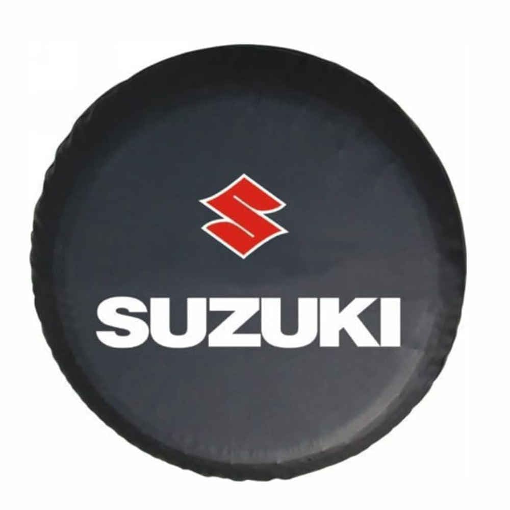 Coche Funda Rueda Repuesto para Suzuki Grand Vitara Vitara XL-7 Samurai Sidekick Wagon Ignis,Protector Rueda Coche Weatherproof Cubierta Antipolvo Neumático Accesorios,B-15inch