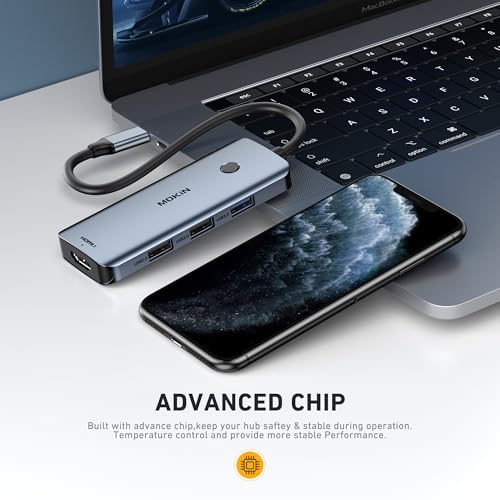 Image of MOKiN USB C Docking Station 2 HDMI with 100W PD for HP /Dell Laptop