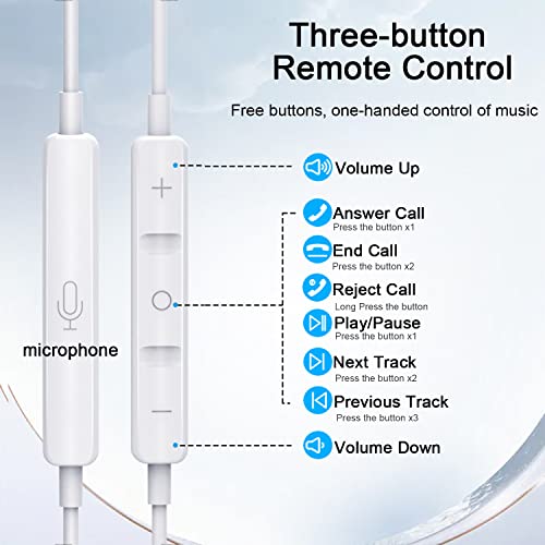 Jaimela Cuffie USB C, Auricolari Type C, Cuffiette...