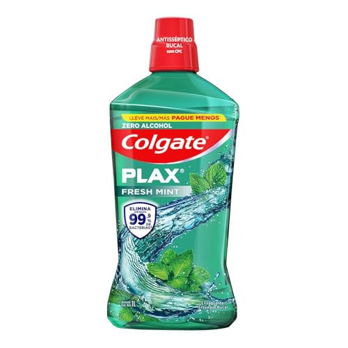 Enxaguante Bucal Colgate Plax Fresh Mint 1000Ml Promo Leve 1000Ml E Pague 700Ml