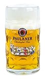 Paulaner Dimpled Isar Beer Mug - 1 Liter Mass Krug (Oktoberfest 'Festzelt' Edition)