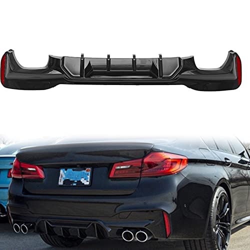 Diffuseur arrière BMW G30 M Sport pour remplacer la jupe d'origine par un profil ABS brillant
