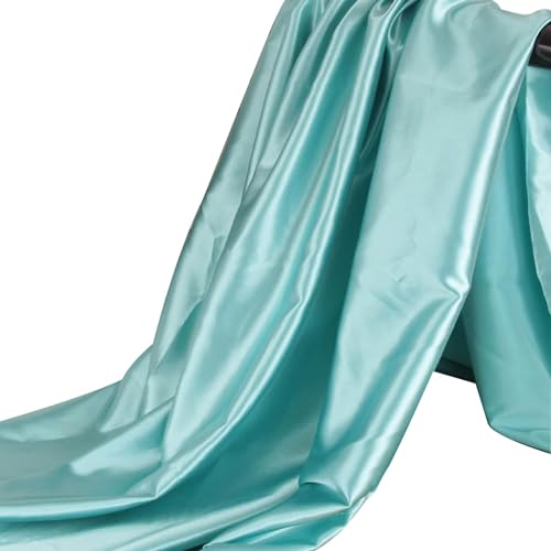 Tissu en satin de soie au mètre 150 cm de large bleu clair