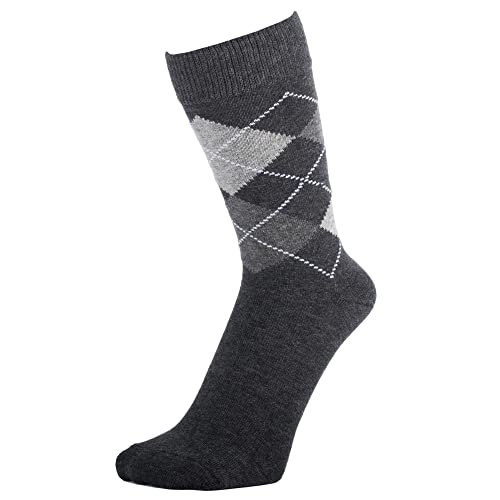 ZAKIRA Finest Combed Cotton Argyle Dress Socks for Men, Women2