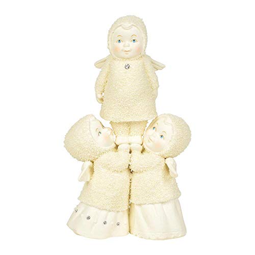 Department 56 Snowbabies Peace Angels on High Figurine, 7 Inch, Multicolor