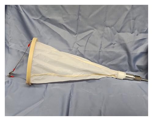 ERRULAN 25# Plankton Collection Net- 19.7in Long, 7.9in in Diameter, 64 Mesh Plankton Tow Net, 200 Mesh Thickened Experimental Nylon for Collecting Phytoplankton, Protozoa and Rotifers(125 Mesh)