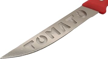 Handy Housewares 10 Serrated Stainless Steel Blade Tomato Slicing Knife Set - 2 Pack