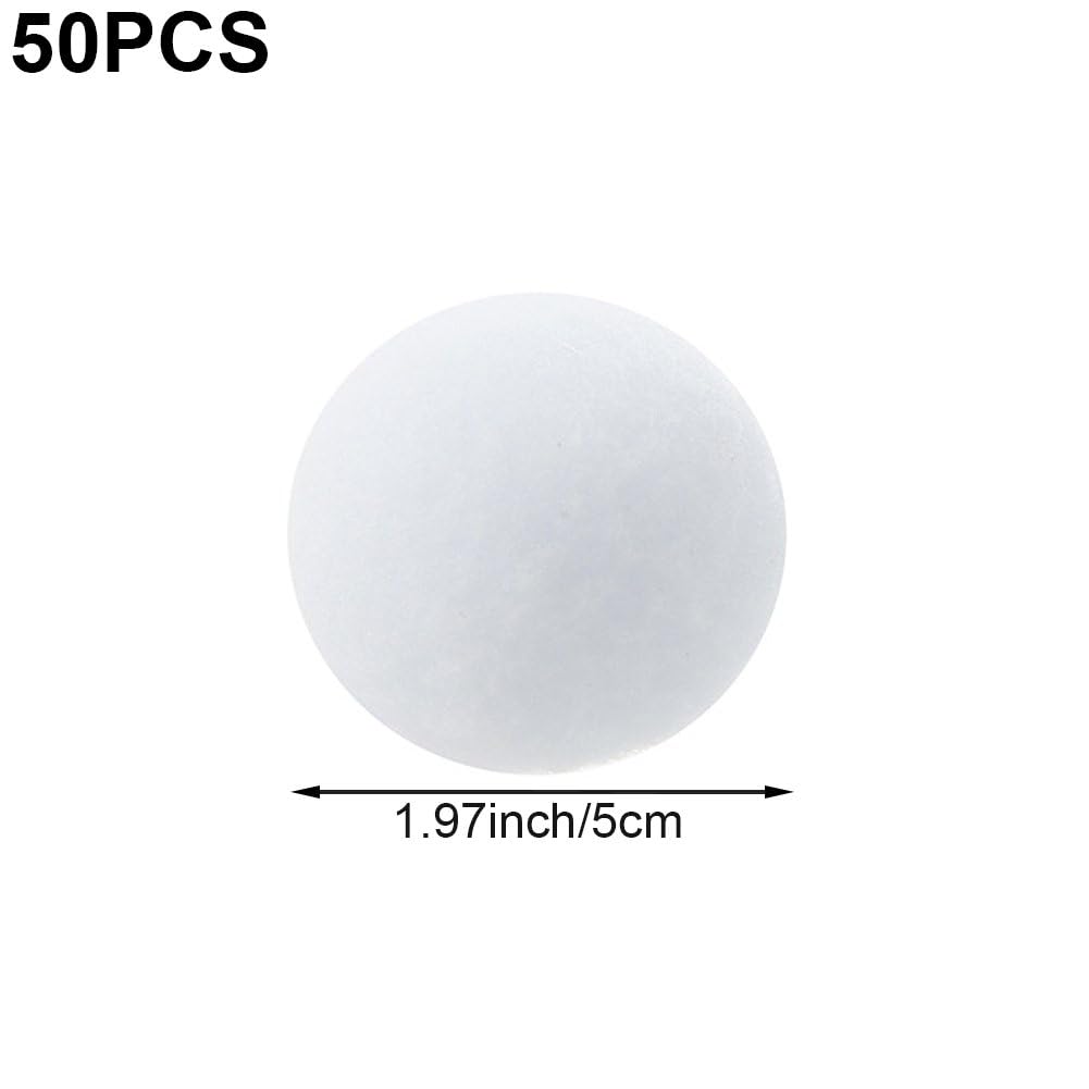 Lot De 36 Boules De Neige Artificielles 5cm - Décoration Noël Elfes Blancs - Jeu Lancer Intérieur