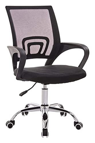 Chaise de bureau ergonomique rouge réglable pour table informatique