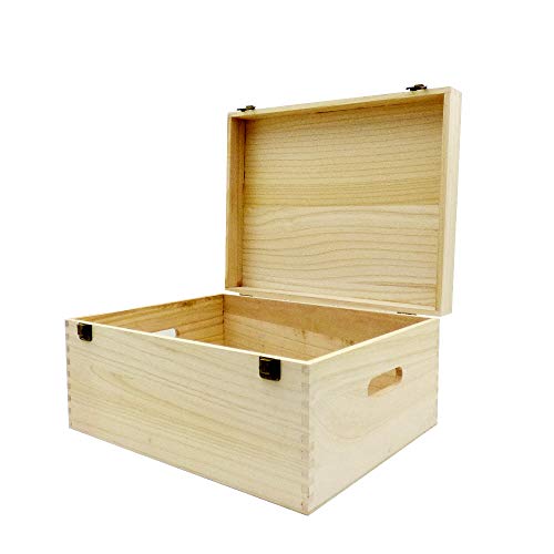 Preisvergleich Produktbild Aufbewahrungsbox aus unlackiertem Holz