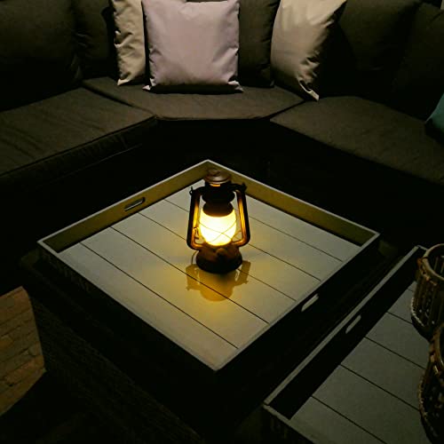 Lanterna LED vintage effetto fiamma realistica