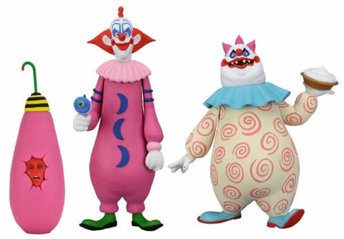 NECA Official- Killer Klowns From Outer Space - Toony Terrors Slim & Chubby 2Pk