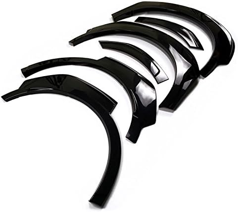 HIGH FLYING Front & back Fender Flares Protector Kit Glossy Black 6pcs for Toyota C-HR CHR 2018 2019 2020 2021 2022