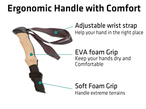 Trekology Trek-Z Collapsible Hiking & Trekking Poles - Balance Support For Seniors, Women, And Men, 2Pc Per Set #TOP2