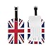 Etichetta per bagagli con bandiera del Regno Unito