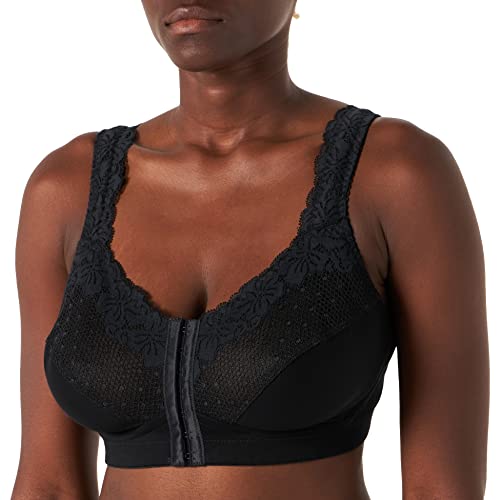Damart Soutien-gorge ouvert devant Soutien-gorge Femme Noir (Noir) 115C (Taille fabricant: 115C)