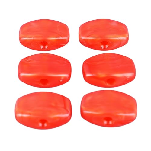 6Pcs Guitar Tuning Peg Buttons, Tuning Key Button Heads Tuners Machine Handle Heads Grip Tuner Buttons for Electric Acoustic Guitar MachineHeads Buttons Knobs Handle(Red)