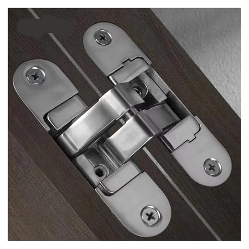 Charnière de porte invisible pliante réglable 3D en bois modèle gauche L
