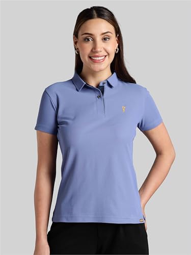 Image of STELLERS Women's Premium Polo T-Shirt, Regular Fit | Odour Resistant | Wrinkle Free | Quick Dry | Stretchable | Lightweight | Breathable | Sustainable | Anti-Static | Feather Touch Feel